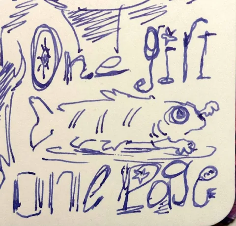 One girl, one page